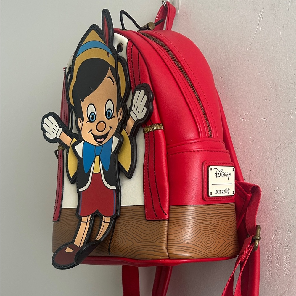 Disney LoungeFly Pinocchio Character Backpack - Picture 5 of 9